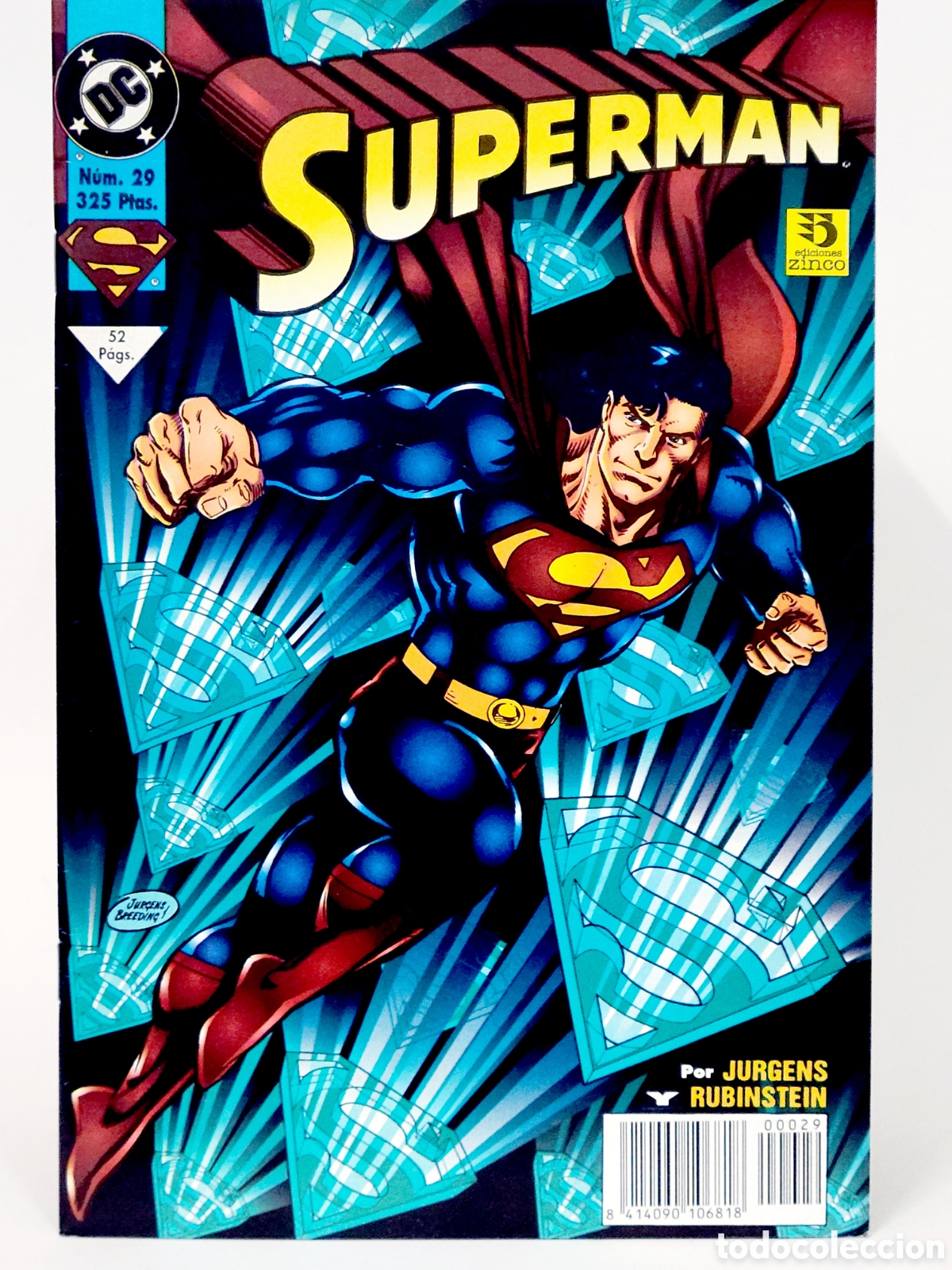 C&oacute;mics: C&Oacute;MIC SUPERMAN 29 VOL.3 DC EDICIONES ZINCO VOLUMEN GRAPA DE KIOSCO - Foto 1