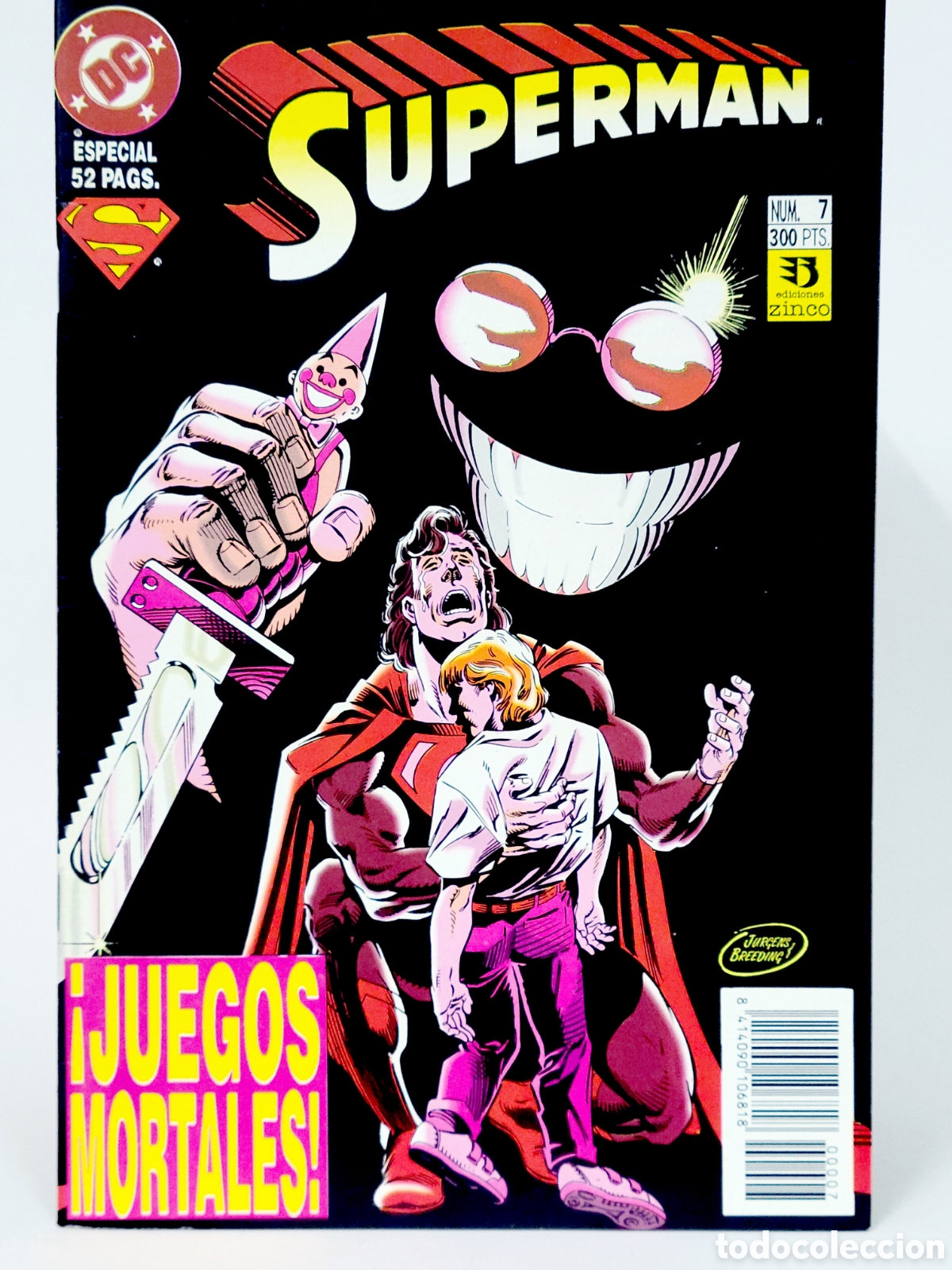 C&oacute;mics: C&Oacute;MIC SUPERMAN 7 VOL.3 DC EDICIONES ZINCO VOLUMEN GRAPA DE KIOSCO - Foto 1