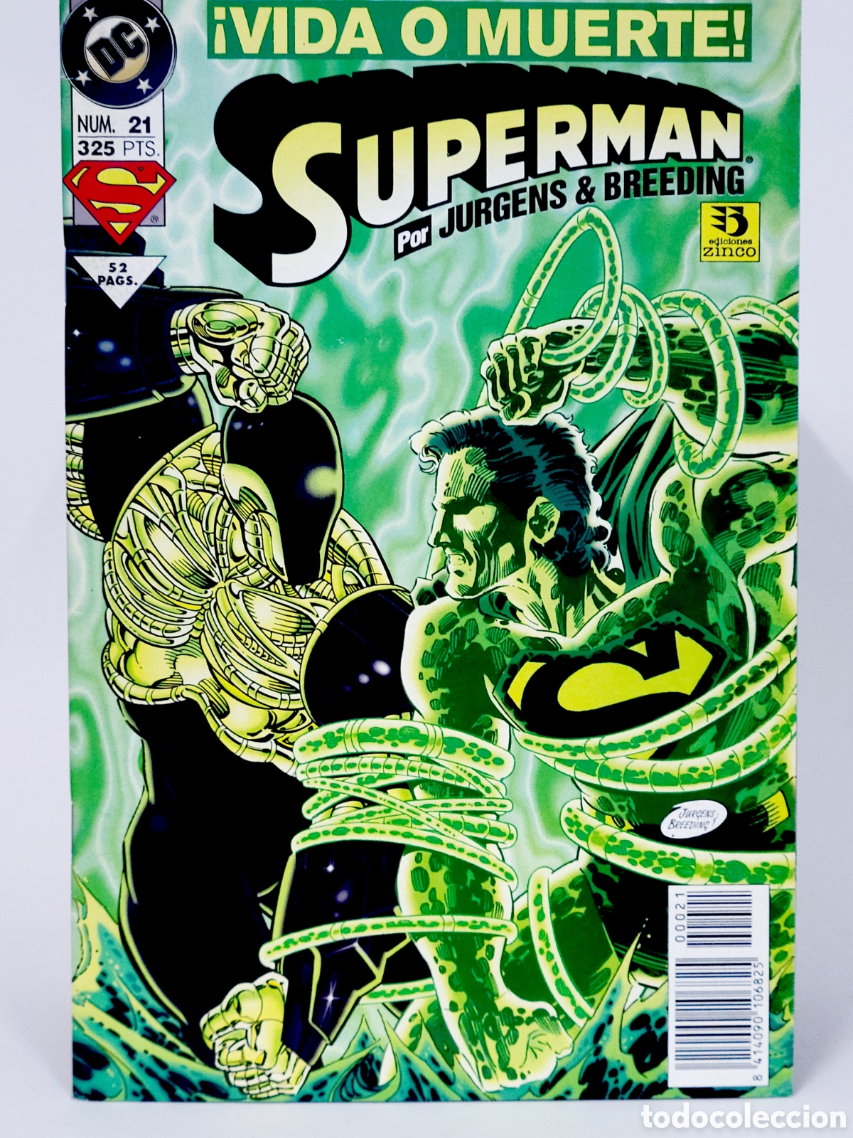 C&oacute;mics: C&Oacute;MIC SUPERMAN 21 VIDA O MUERTE VOL.3 DC EDICIONES ZINCO VOLUMEN GRAPA DE KIOSCO