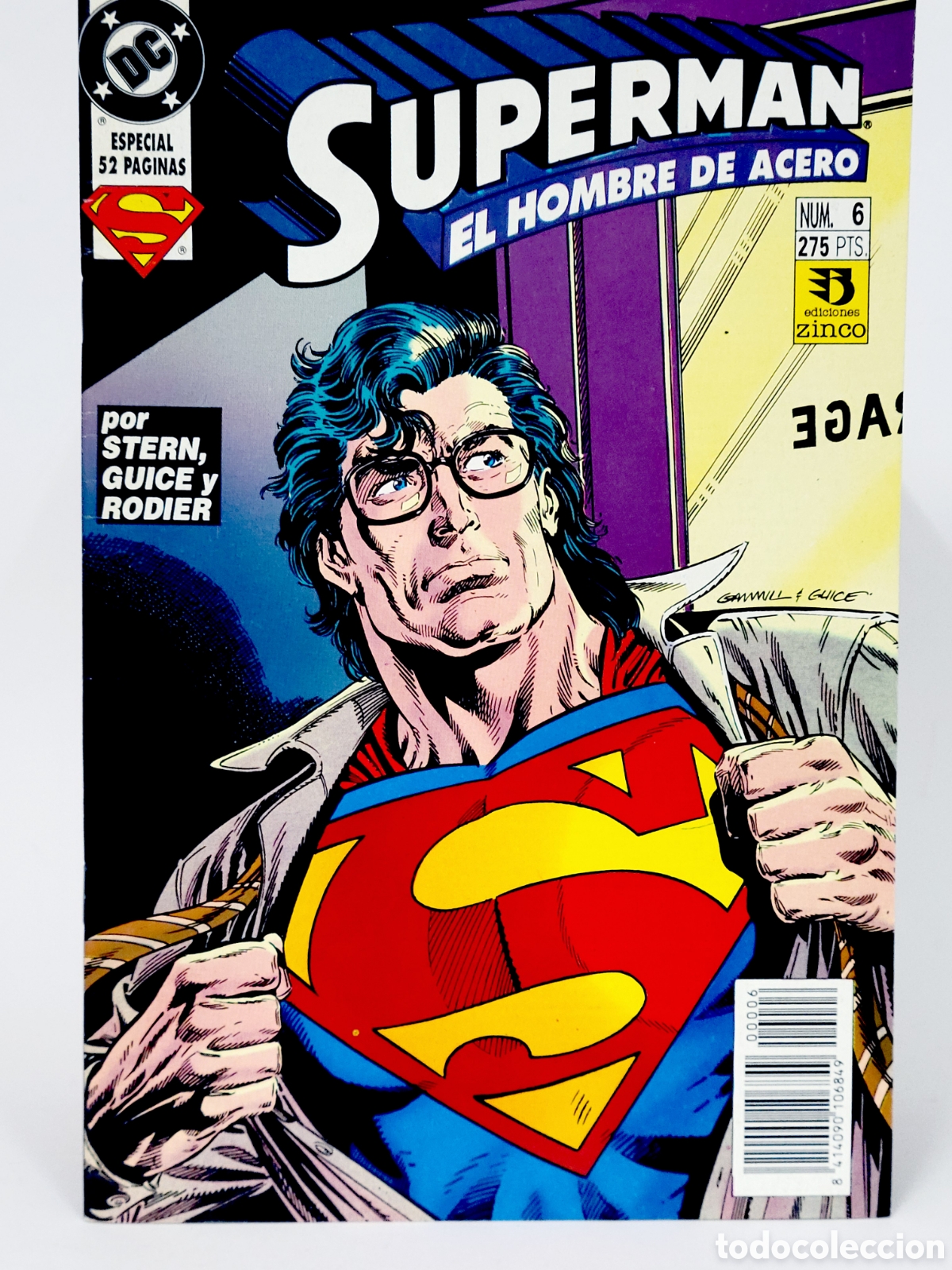 C&oacute;mics: C&Oacute;MIC SUPERMAN EL HOMBRE DE ACERO 6 DC EDICIONES ZINCO GRAPA DE KIOSCO
