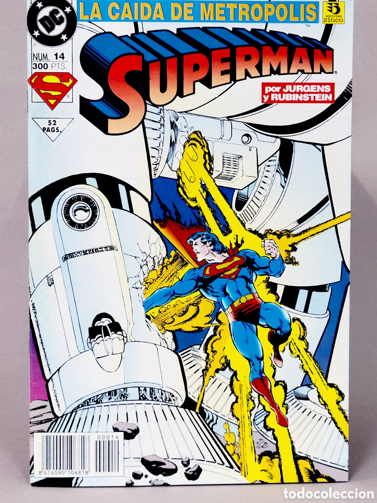 C&oacute;mics: C&Oacute;MIC SUPERMAN 14 LA CAIDA DE METROPOLIS VOL.3 DC EDICIONES ZINCO VOLUMEN GRAPA DE KIOSCO
