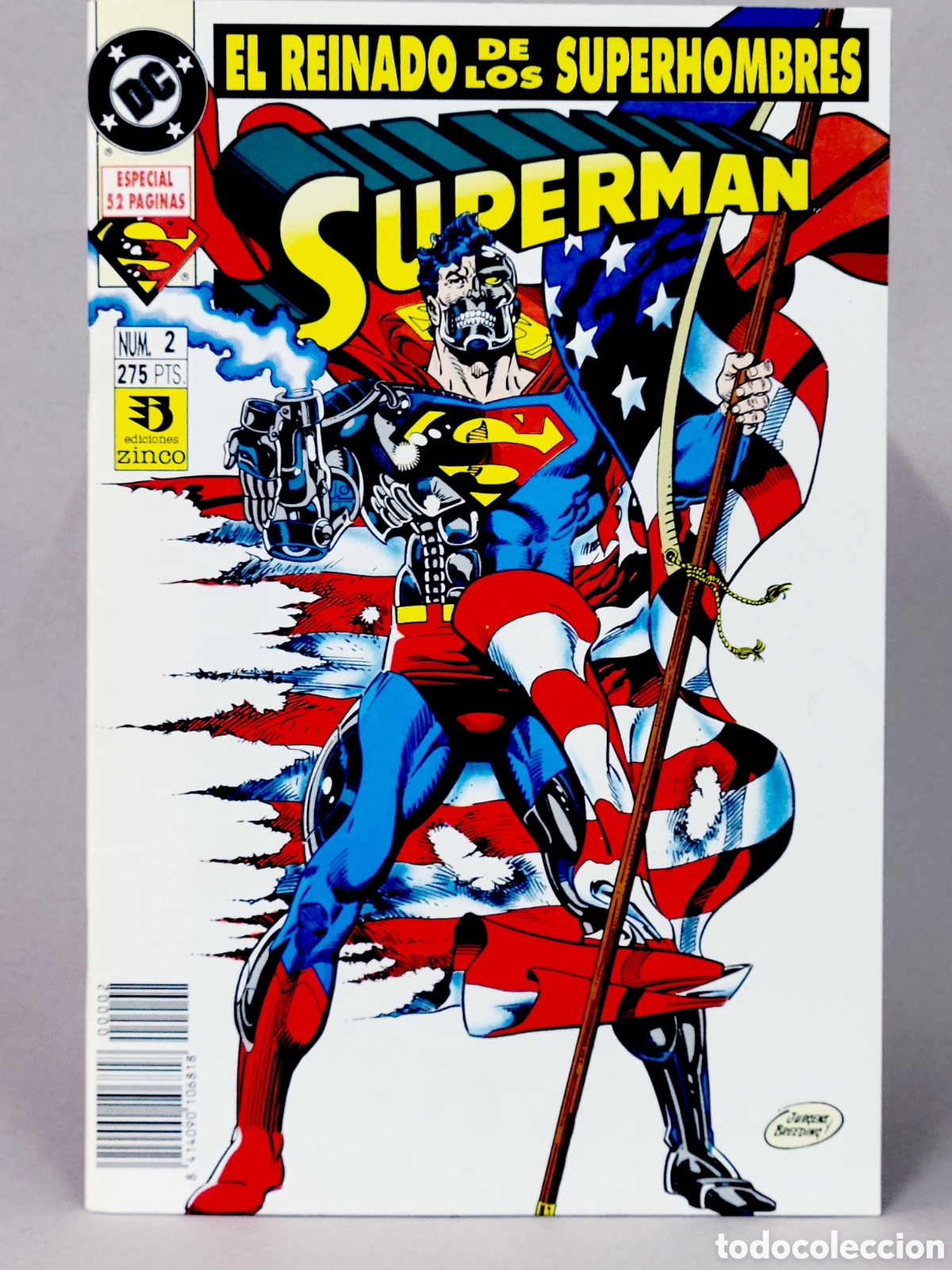 C&oacute;mics: C&Oacute;MIC SUPERMAN 2 EL REINADO DE LOS SUPER HOMBRES VOL.3 DC EDICIONES ZINCO VOLUMEN GRAPA DE KIOSCO