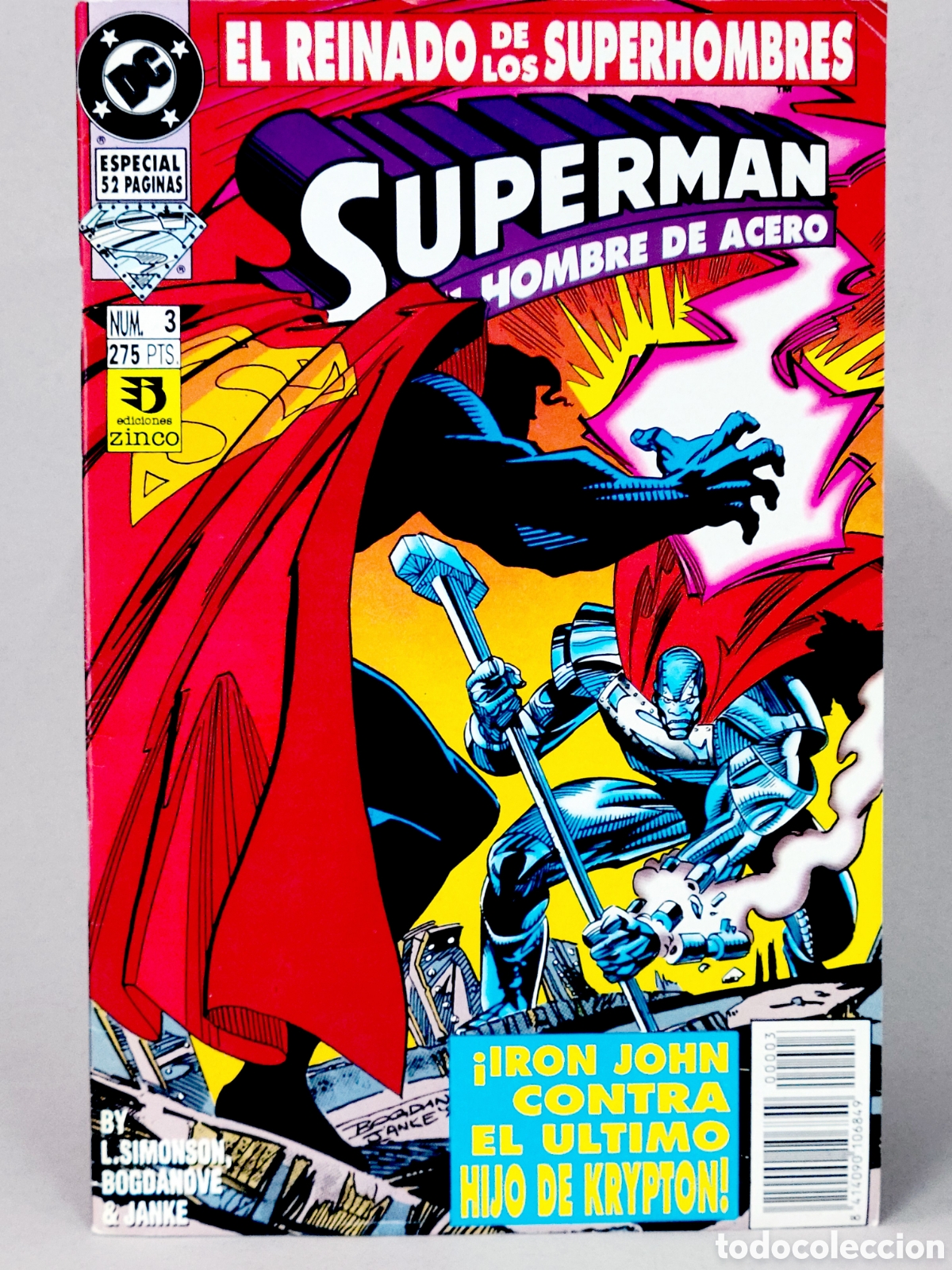 C&oacute;mics: C&Oacute;MIC SUPERMAN 3 EL REINADO VOL.3 DC EDICIONES ZINCO VOLUMEN GRAPA EXCELENTE ESTADO