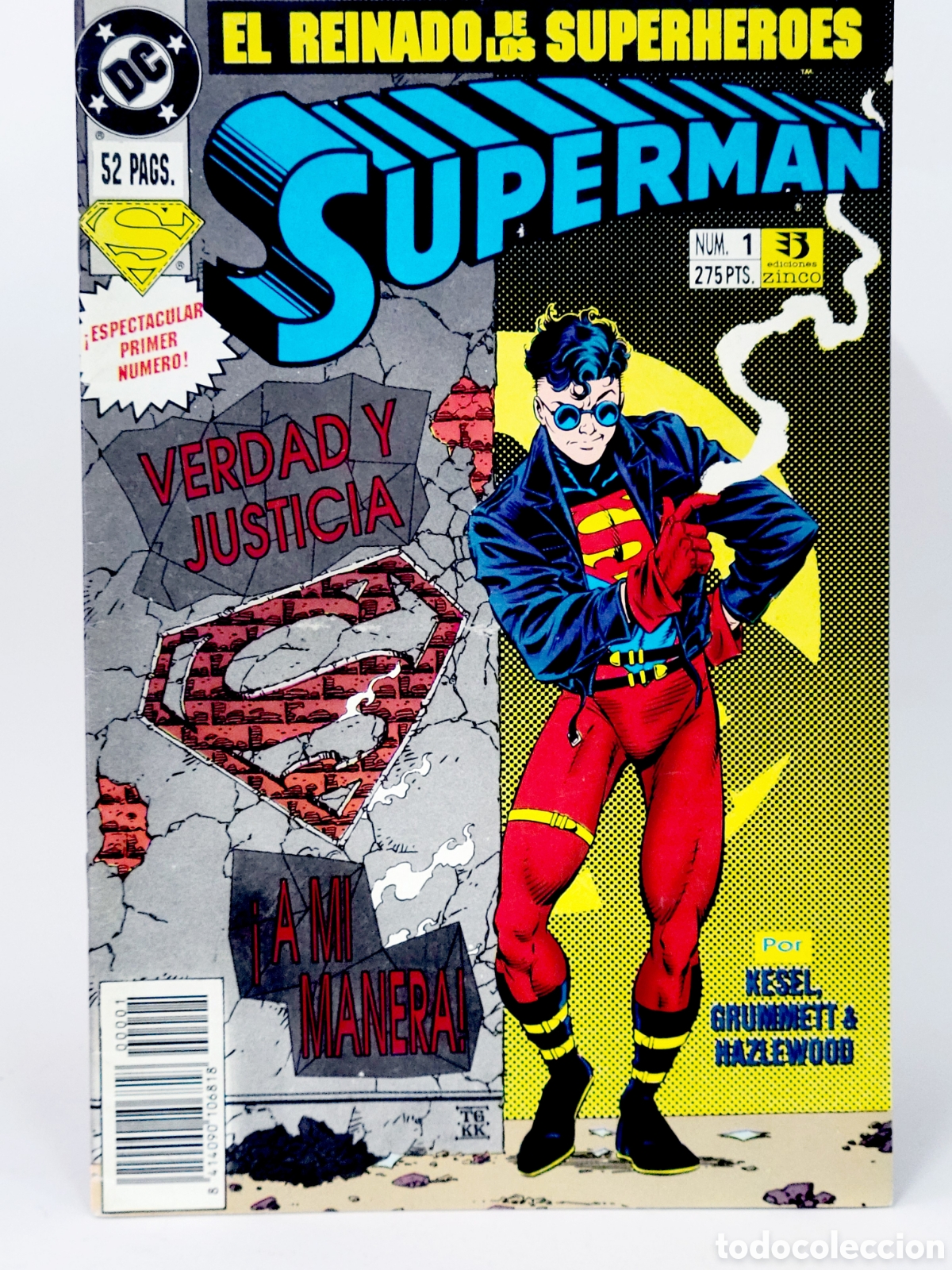 C&oacute;mics: C&Oacute;MIC SUPERMAN 1 EL REINADO VOL.3 DC EDICIONES ZINCO VOLUMEN GRAPA EXCELENTE ESTADO