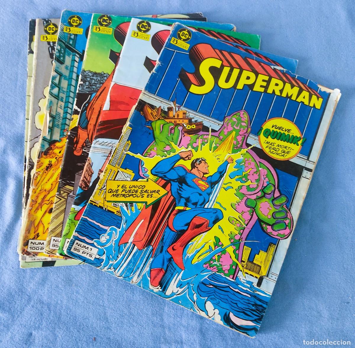 C&oacute;mics: LOTE DE 6 COMICS DE SUPERMAN DE DC EDICIONES ZINCO - Foto 1