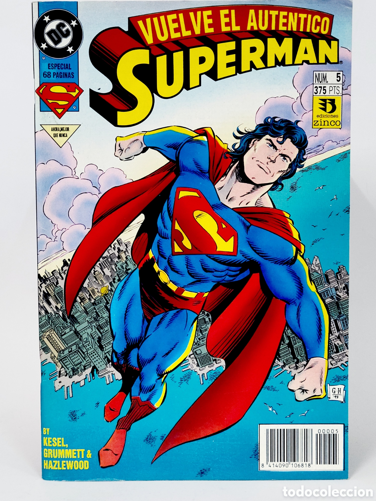 C&oacute;mics: C&Oacute;MIC SUPERMAN 5 VOL.3 DC EDICIONES ZINCO VOLUMEN GRAPA EXCELENTE ESTADO