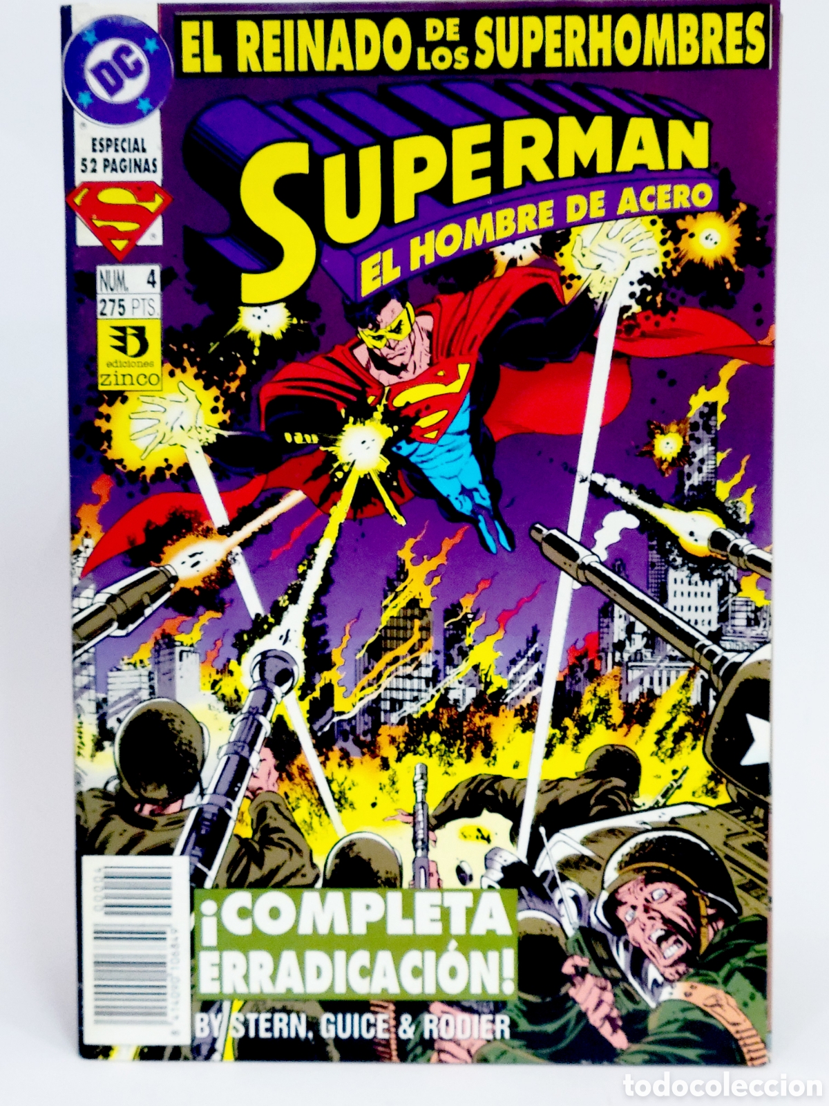 C&oacute;mics: C&Oacute;MIC SUPERMAN 4 VOL.3 DC EDICIONES ZINCO VOLUMEN GRAPA EXCELENTE ESTADO