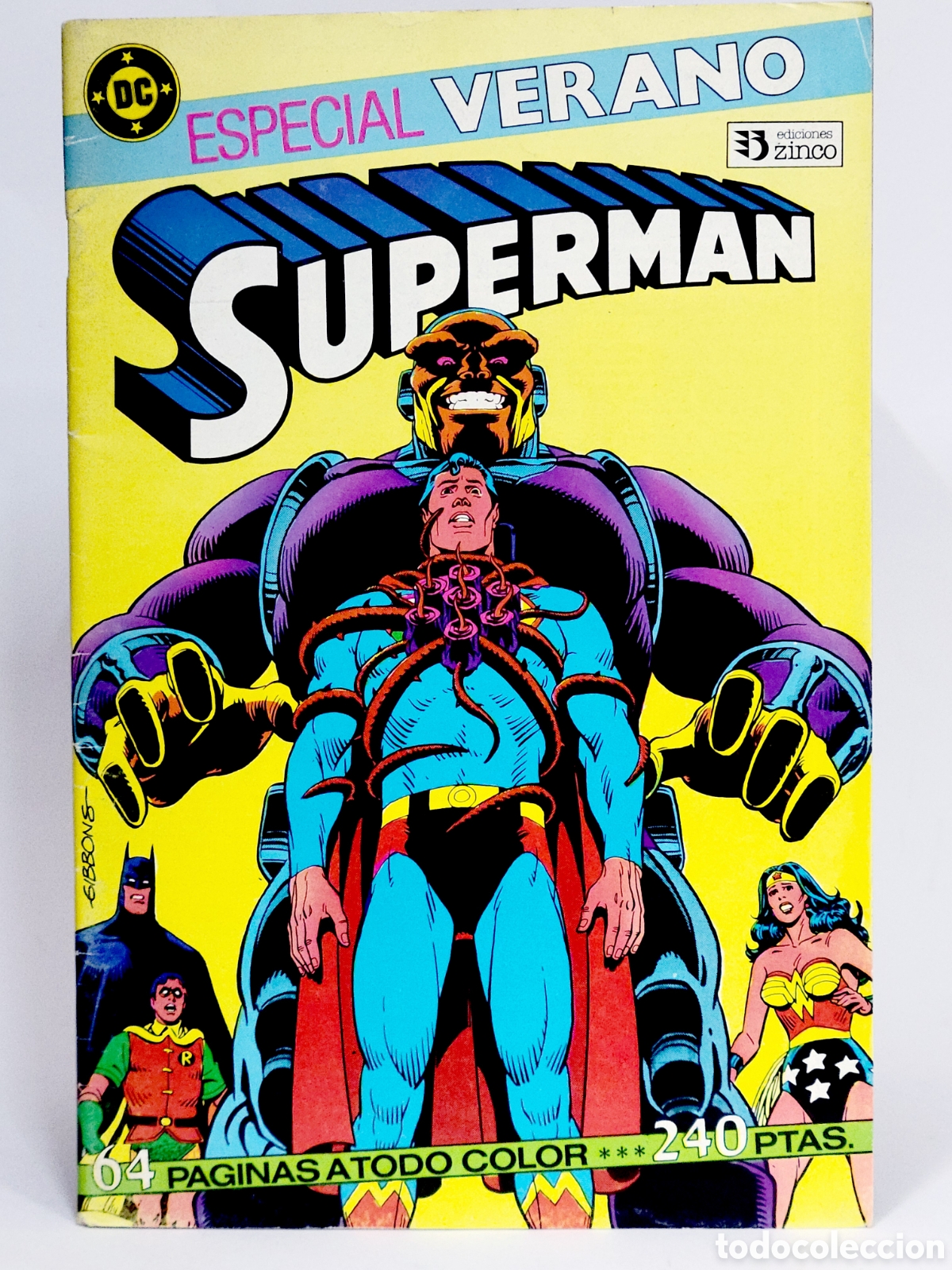 C&oacute;mics: C&Oacute;MIC SUPERMAN ESPECIAL VERANO VOL.3 DC EDICIONES ZINCO VOLUMEN GRAPA MUY BUEN ESTADO
