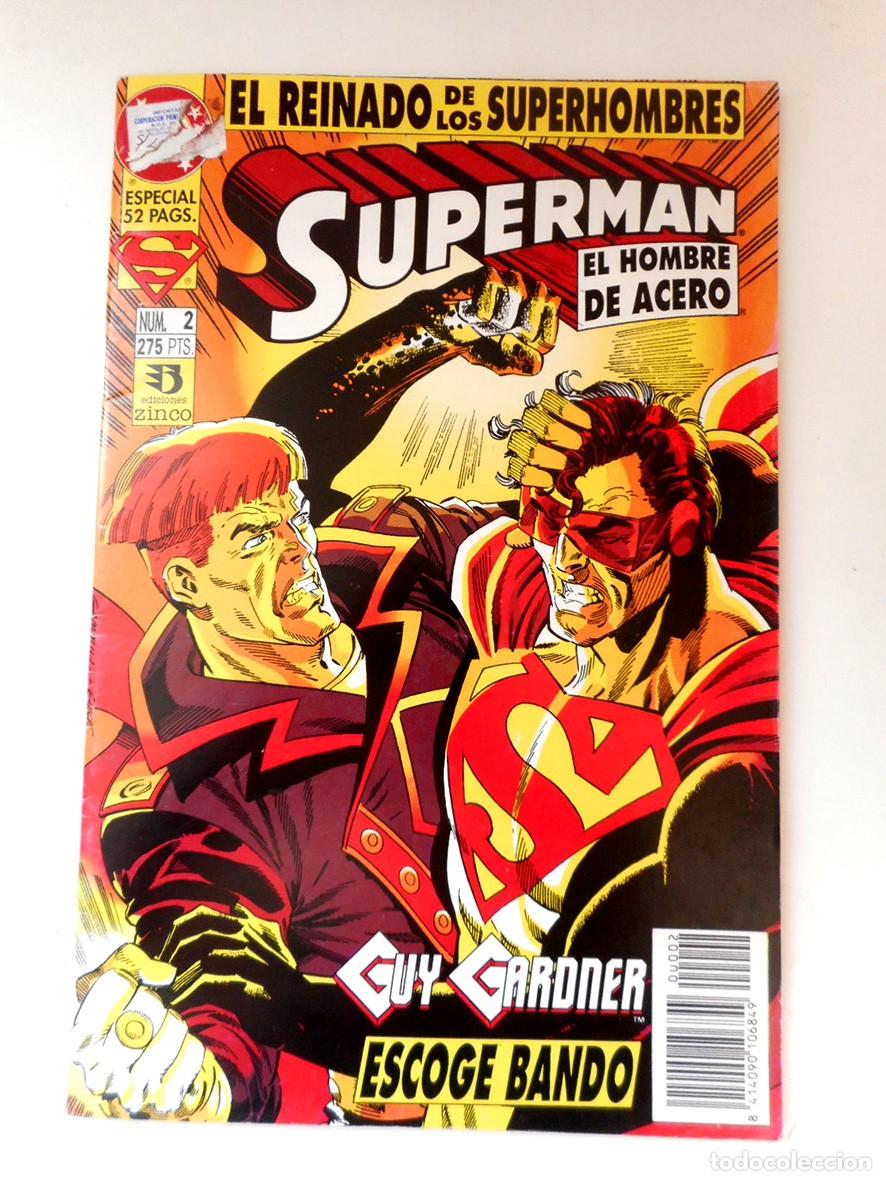 C&oacute;mics: SUPERMAN EL HOMBRE DE ACERO N&ordm;2 (ZINCO-OCTUBRE 1993) LOUISE SIMONSON - DENIZ RODIER -INCLUYE P&Oacute;STER-