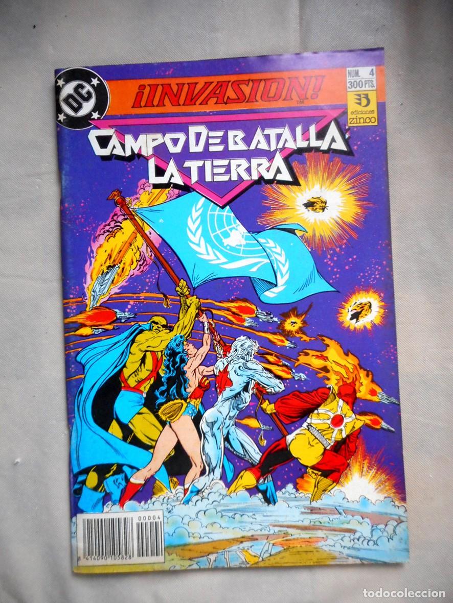 C&oacute;mics: INVASION N&ordm;4 CAMPO DE BATALLA LA TIERRA (ZINCO-1990) KEITH GIFFEN - TODD MCFARLANE