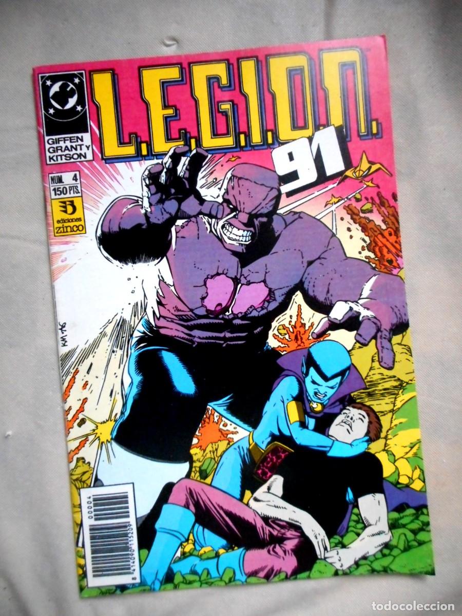 C&oacute;mics: LEGION 91 N&ordm;4 H&Eacute;ROES Y VILLANOS (ZINCO-1991) ALAN GRANT - BARRY KITSON