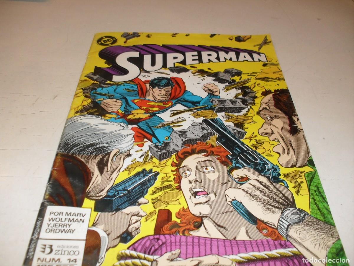 C&oacute;mics: SUPERMAN,VOL 2,N&ordm; 14,DE 123,REHEN,CON PUBLICIDAD DE VIGILANTE EN CONTRAPORTADA,ZINCO,1987