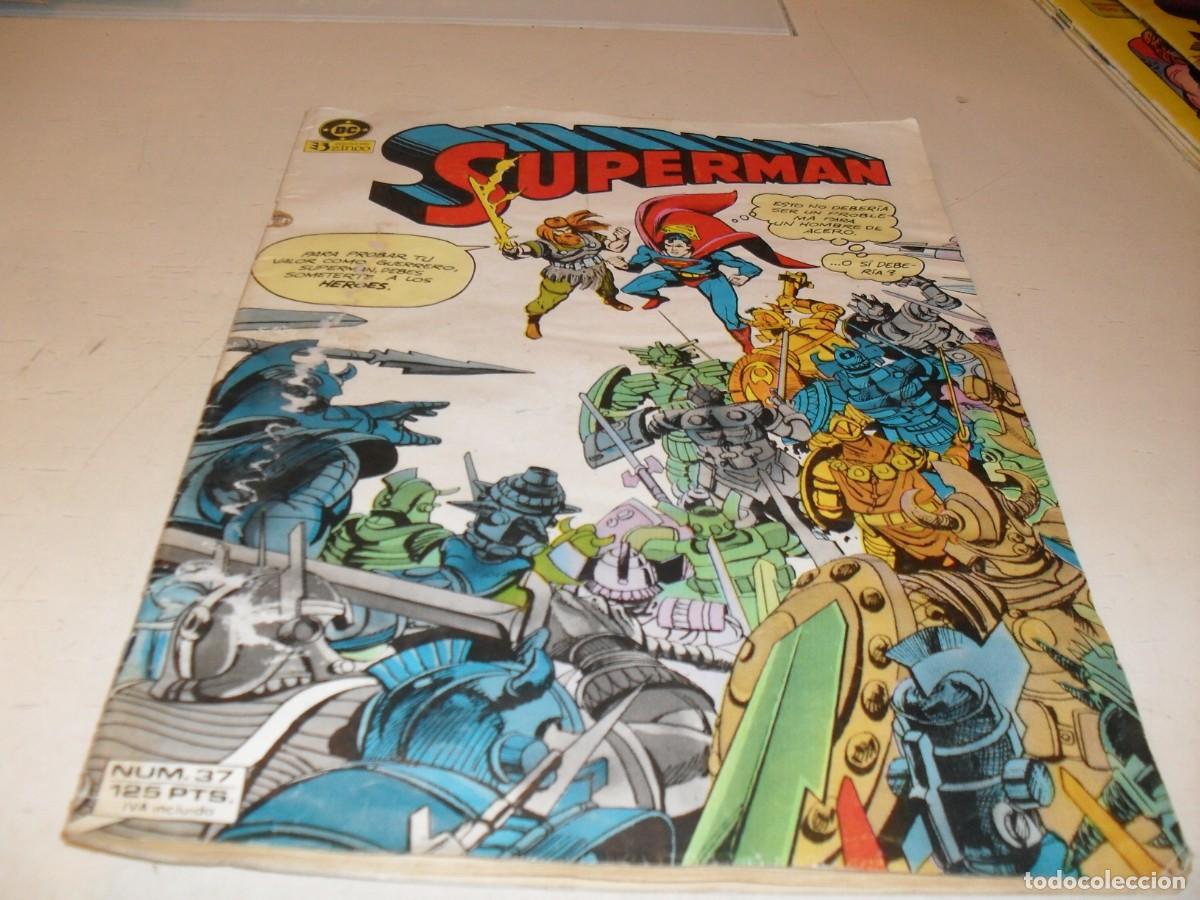 C&oacute;mics: SUPERMAN,VOL 1,N&ordm; 37,DE 38,EPOCA PRE-CRISIS,CON PUBLICIDAD DE watchmen EN CONTRAPORTADA,ZINCO,1984