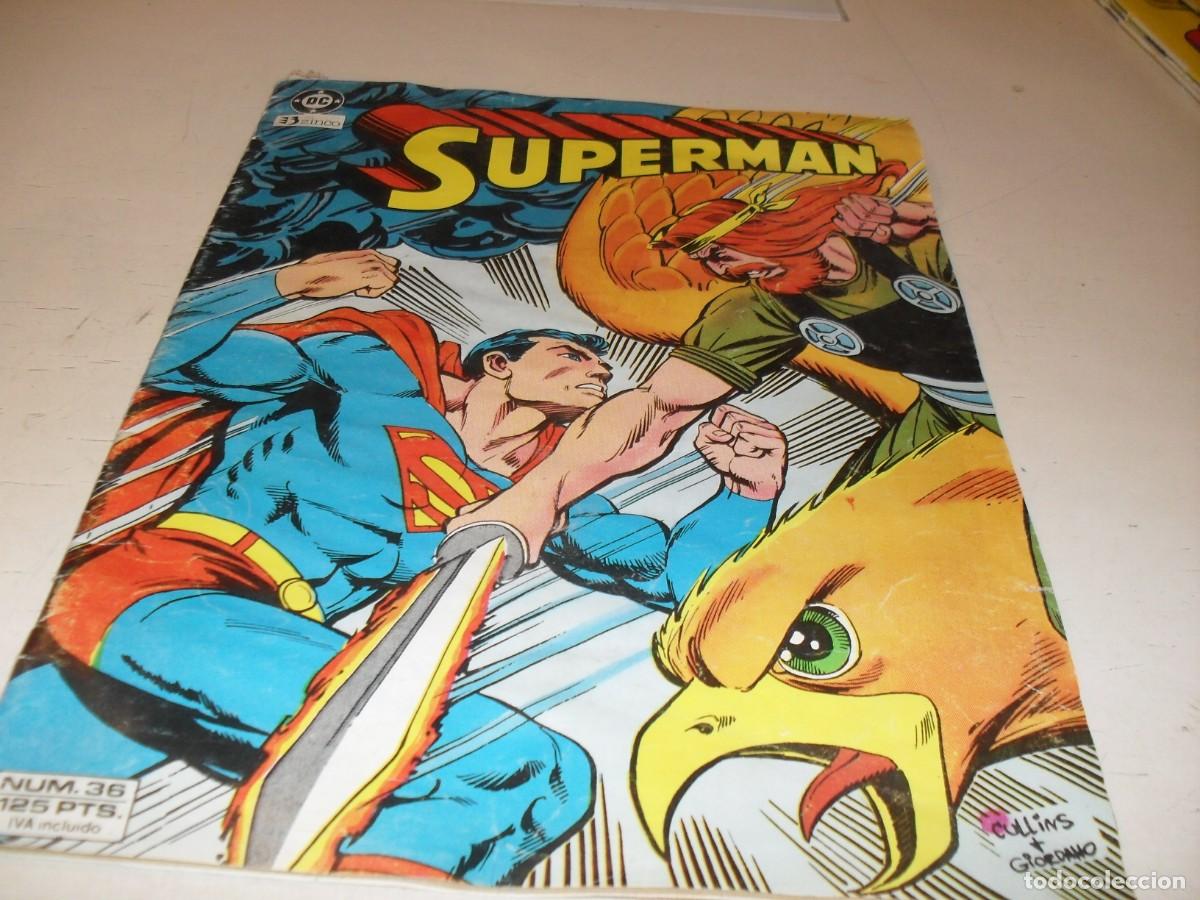 C&oacute;mics: SUPERMAN,VOL 1,N&ordm; 37,DE 38,EPOCA PRE-CRISIS,CON PUBLICIDAD DE THORGAL EN CONTRAPORTADA,ZINCO,1984