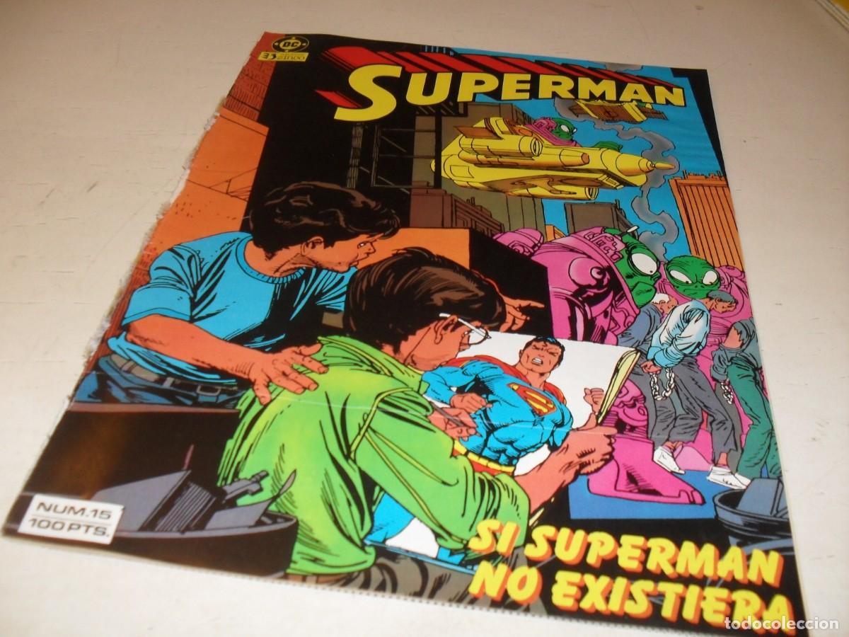 C&oacute;mics: SUPERMAN,VOL 1,N&ordm; 15,DE 38,EPOCA PRE-CRISIS,CON BELLO HOMENAJE A SIEGEL&SHUSTER,ZINCO,1984