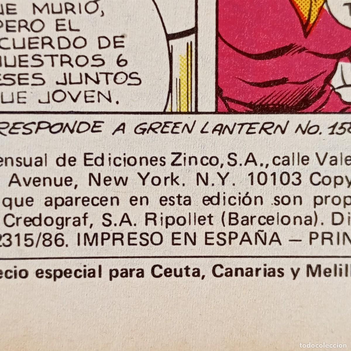 C&oacute;mics: GREEN LANTERN - DC - EDICIONES ZINCO - NUM. 4 / 1841 - Foto 4