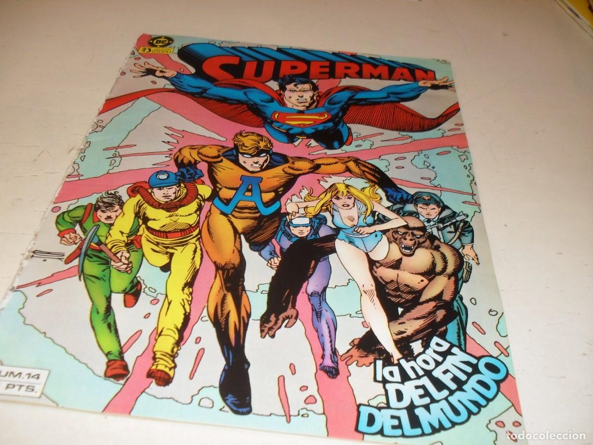 C&oacute;mics: SUPERMAN,VOL 1,N&ordm; 14,DE 38,EPOCA PRE-CRISIS,CON PUBLICIDAD DE CAMELOT 3000 ,ZINCO,1984