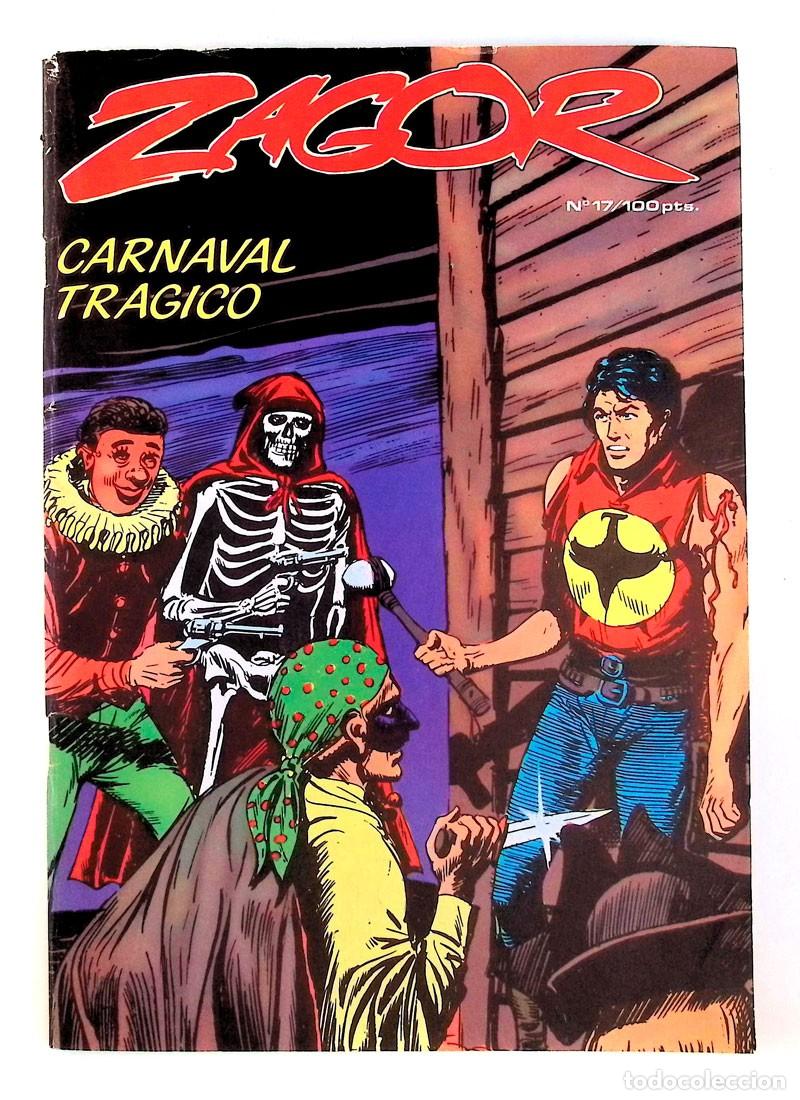 C&oacute;mics: COMIC ZAGOR N&ordm; 17 CARNAVAL TRAGICO EDICIONES ZINCO 1984 - Foto 1