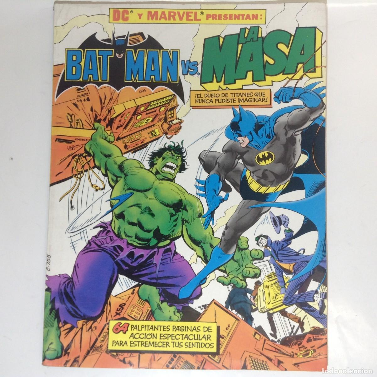 C&oacute;mics: DC Y MARVEL PRESENTAN: BATMAN VS LA MASA (HULK) - FORMATO GIGANTE - 1989 ** EDICIONES ZINCO**
