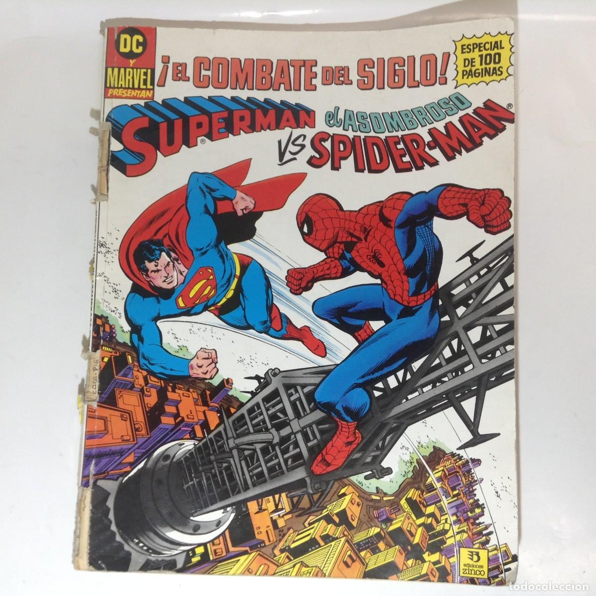 C&oacute;mics: DC Y MARVEL PRESENTAN: SUPERMAN VS EL ASOMBROSO SPIDERMAN - 1976 **EDICIONES ZIN** - Foto 1