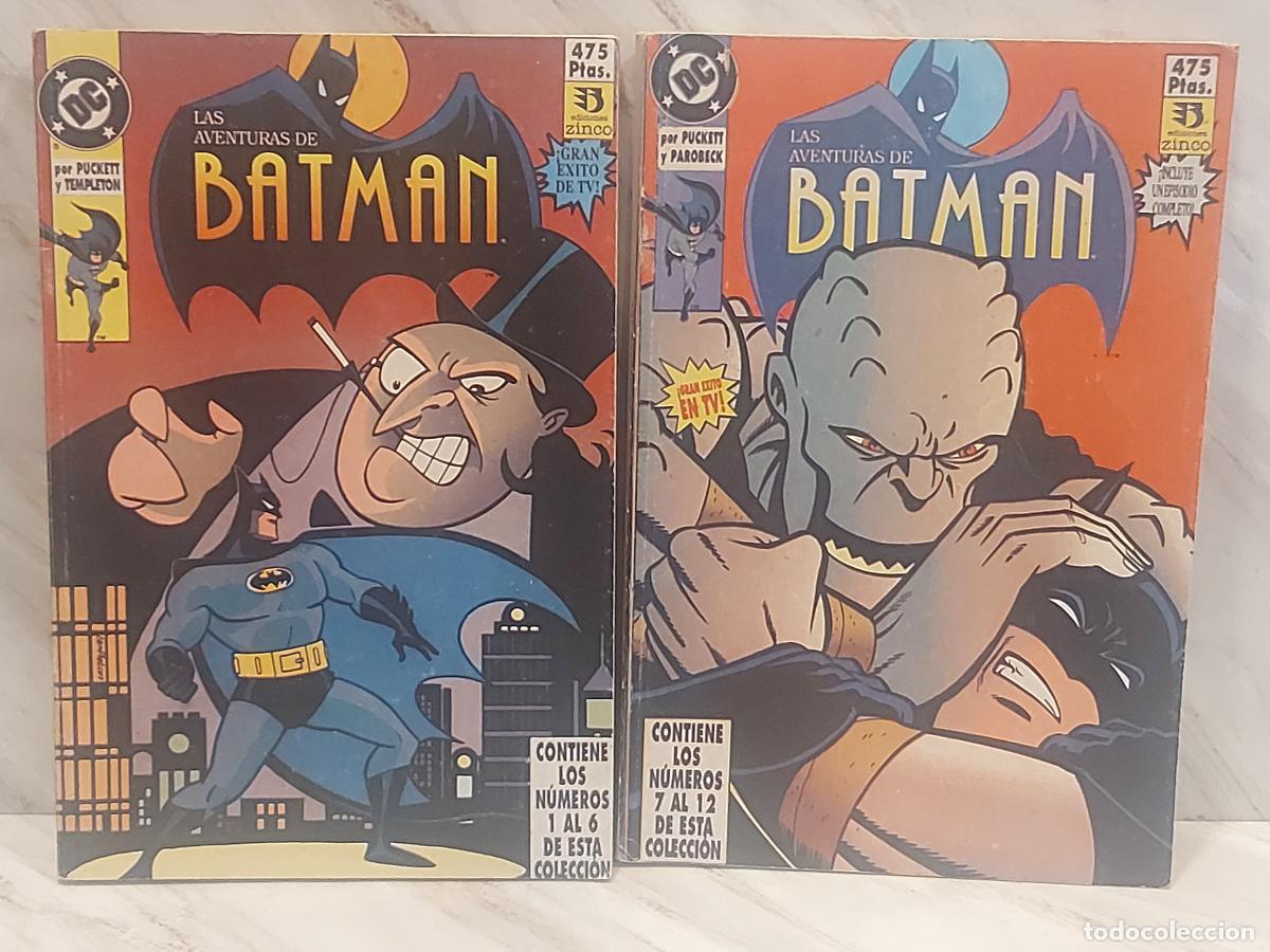 C&oacute;mics: LOTE 2 RETAPADOS LAS AVENTURAS DE BATMAN | N.&ordm; 1 AL 12 | EDICIONES ZINCO
