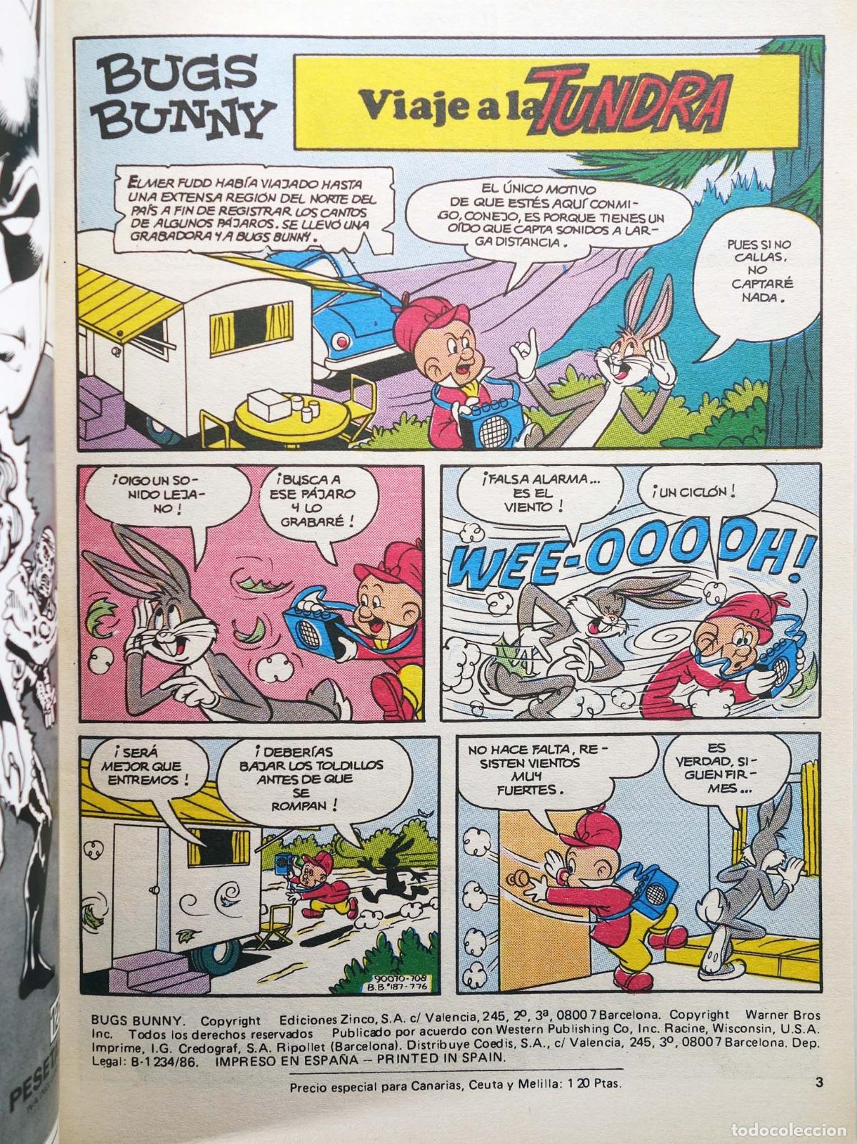 C&oacute;mics: BUGS BUNNY 1 A 4. RETAPADO. Zinco, 1987 - Foto 4