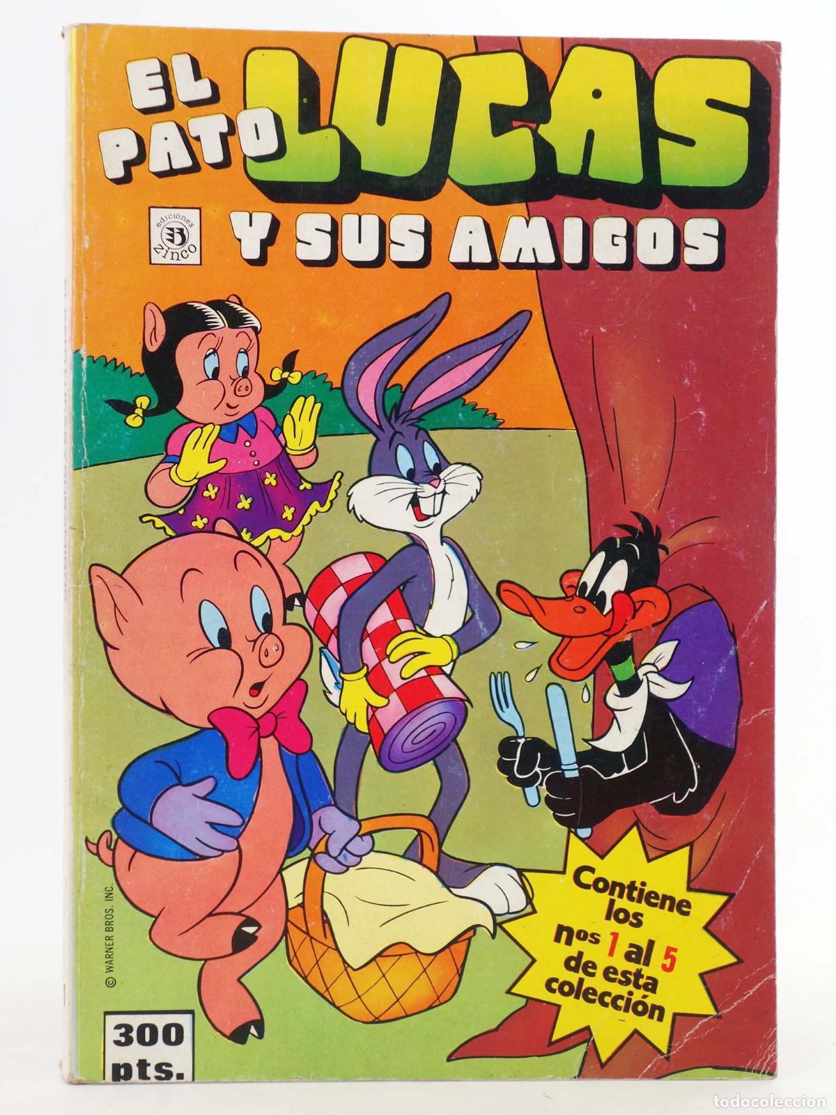 C&oacute;mics: EL PATO LUCAS Y SUS AMIGOS 1 A 5. RETAPADO. Zinco, 1987