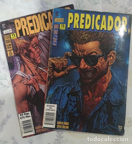 C&oacute;mics: Predicador 1 y 2. Garth Ennis y Steve Dillon. Comics Zinco 1996. L&iacute;nea DC-Vertigo.