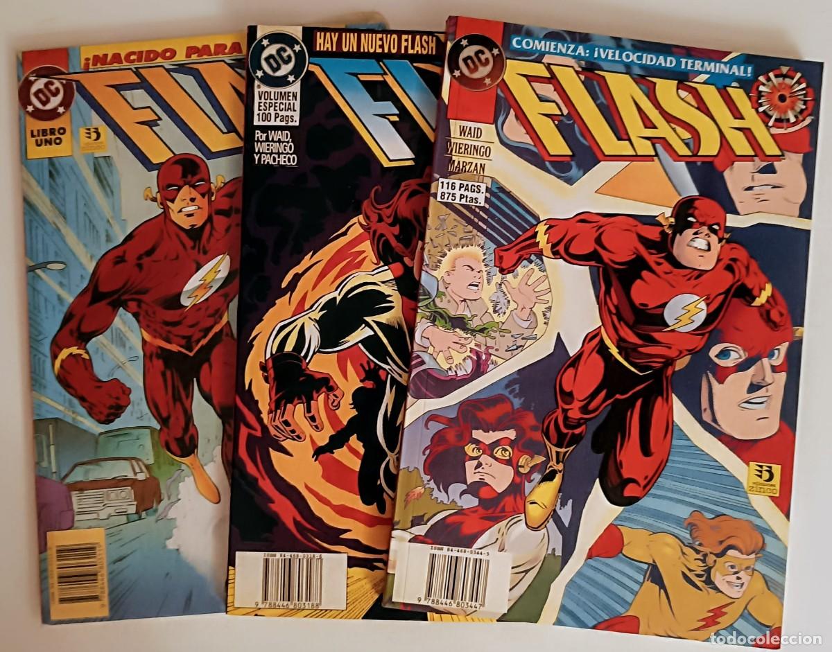 C&oacute;mics: DC Flash Trilog&iacute;a Completa (Waid/Pacheco) - Zinco 1995 (Mint/NM)