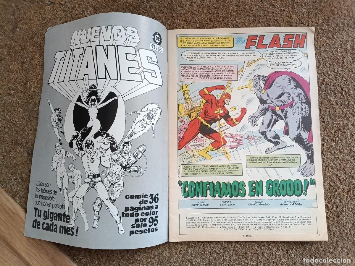 C&oacute;mics: Flash. Ediciones Zinco. DC. N&deg; 4. Buen estado - Foto 2