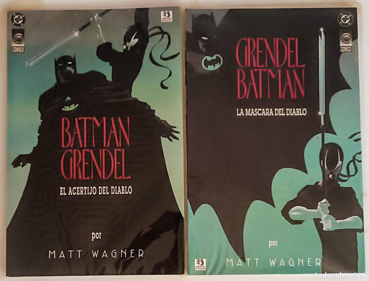 C&oacute;mics: Batman / Grendel: El Acertijo del Diablo + La M&aacute;scara del Diablo (Completa) - Zinco 1993 (Mint)