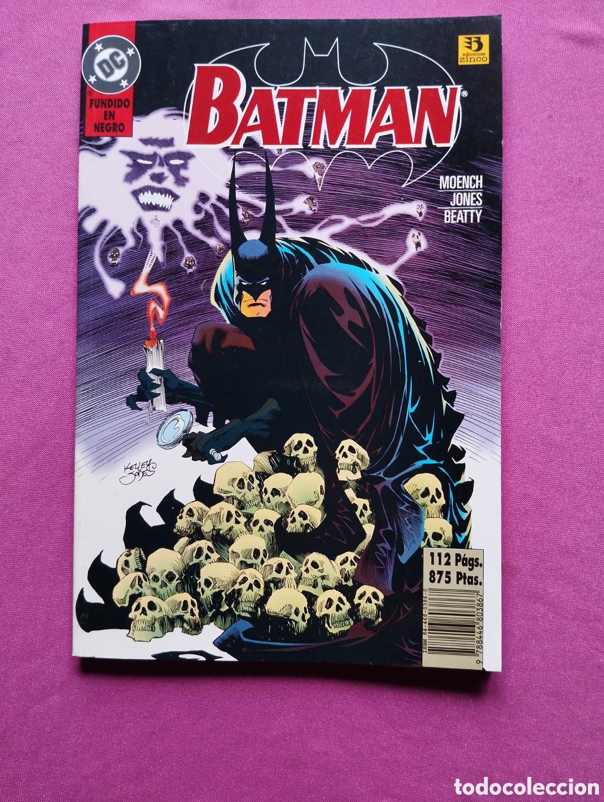 Comics: BATMAN FUNDIDO EN NEGRO HISTORIA COMPLETA ZINCO L19 5