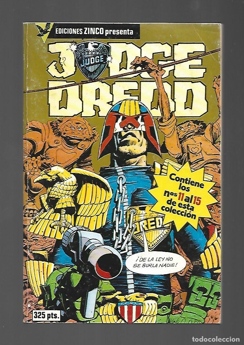 C&oacute;mics: Judge Dredd, retapado 3 (11 al 15), Zinco, 1985, muy buen estado