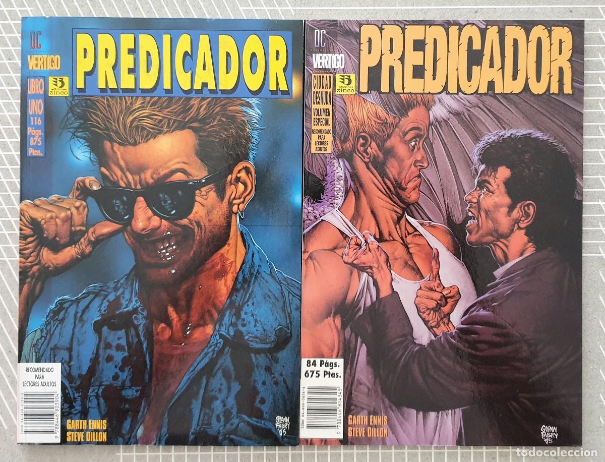C&oacute;mics: PREDICADOR de Garth Ennis y Steve Dillon. Colecci&oacute;n completa 2 tomos. Edicones Zinco 1996