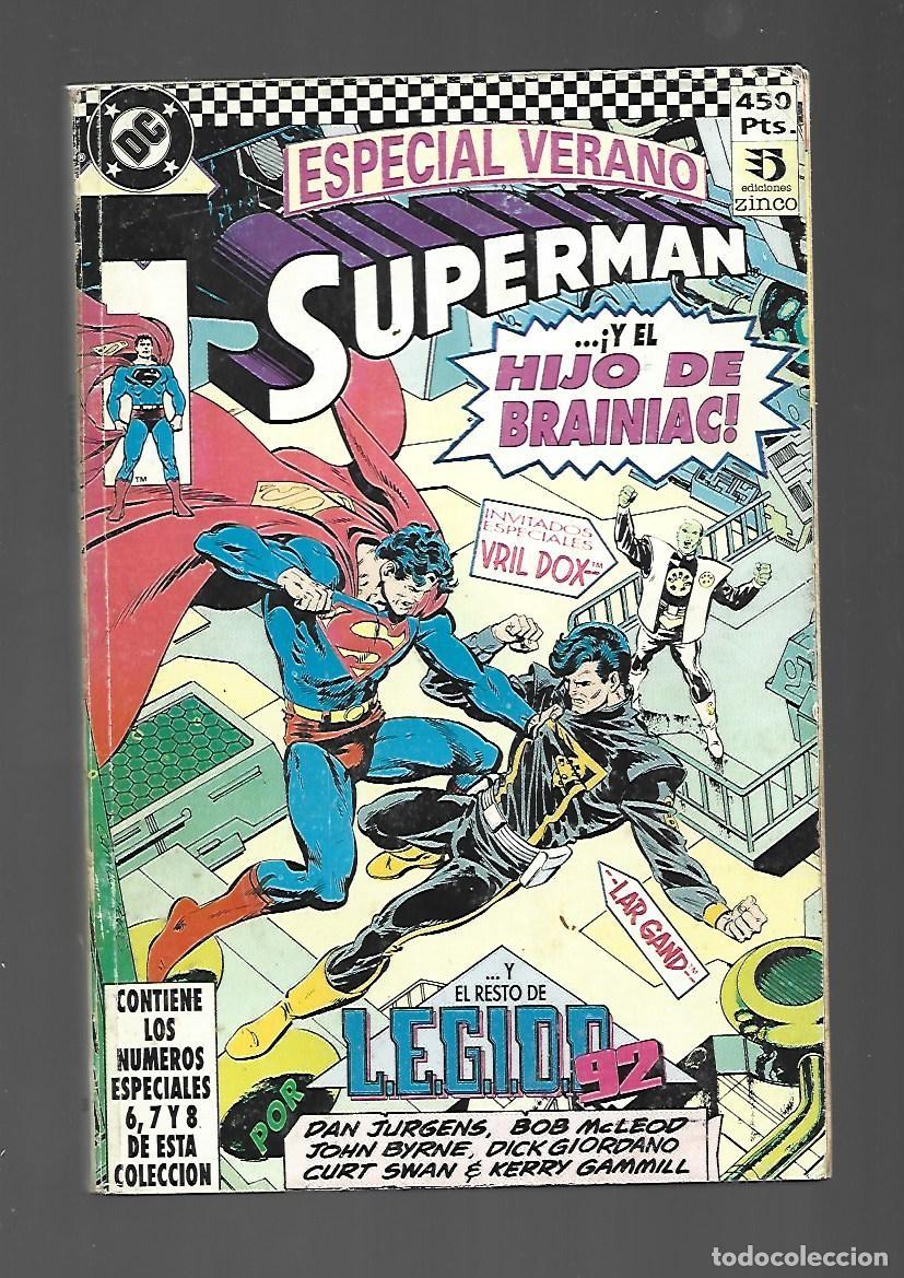 C&oacute;mics: Superman, tomo retapado, 35( Superman especial 6, 7, 8), 1992, Zinco, muy buen estado