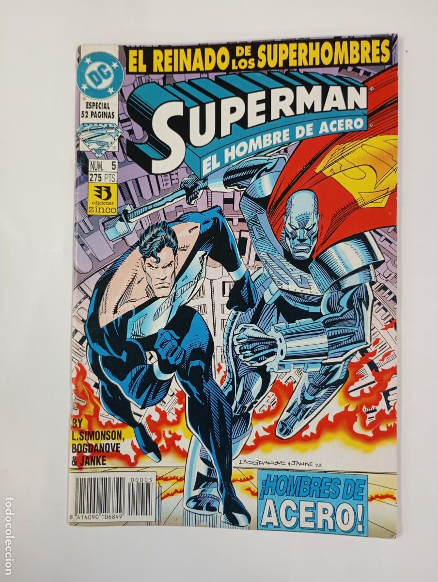 C&oacute;mics: SUPERMAN N&ordm; 5. EL HOMBRE DE ACERO. EDICIONES ZINCO. TDKR94