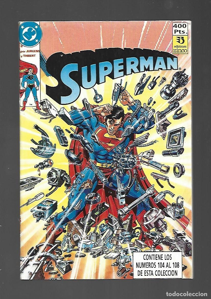 C&oacute;mics: Superman, tomo retapado, 30 (104 a 108), 1992, Zinco, muy buen estado