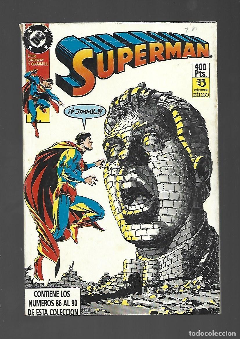 C&oacute;mics: Superman, tomo retapado, 26 (86 al 90), 1989, Zinco, muy buen estado