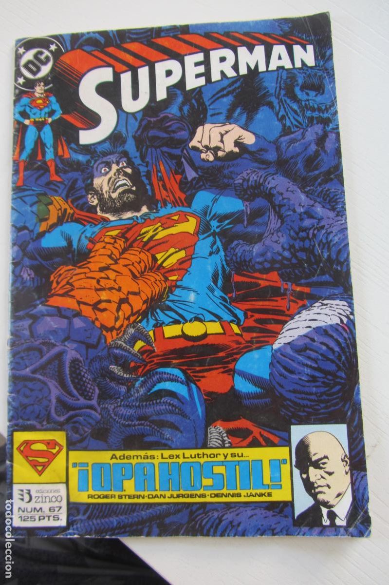 C&oacute;mics: SUPERMAN N&ordm; 67. VOL. 2. DC COMICS. EDICIONES ZINCO. ARX284