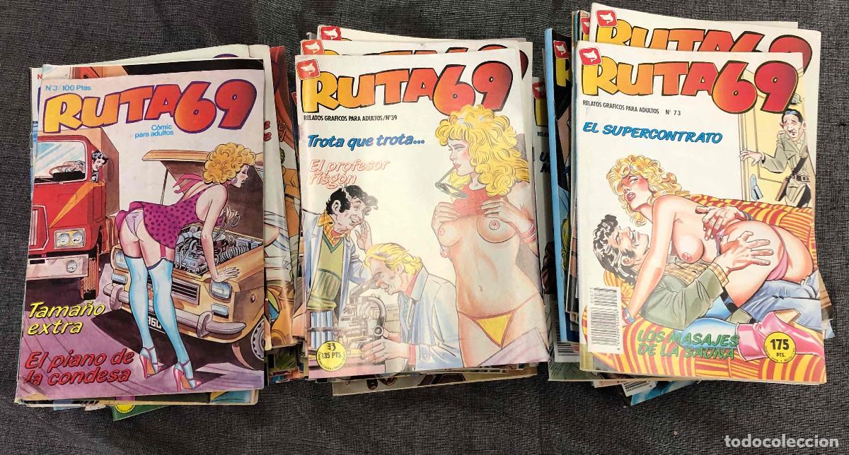 C&oacute;mics: RUTA 69 COMIC PARA ADULTOS 3 AL 11, 15 AL 24, 26 AL 40, 42, 43, 45 AL 64, 67, 69, 72 A 95 + 3 EXTRAS