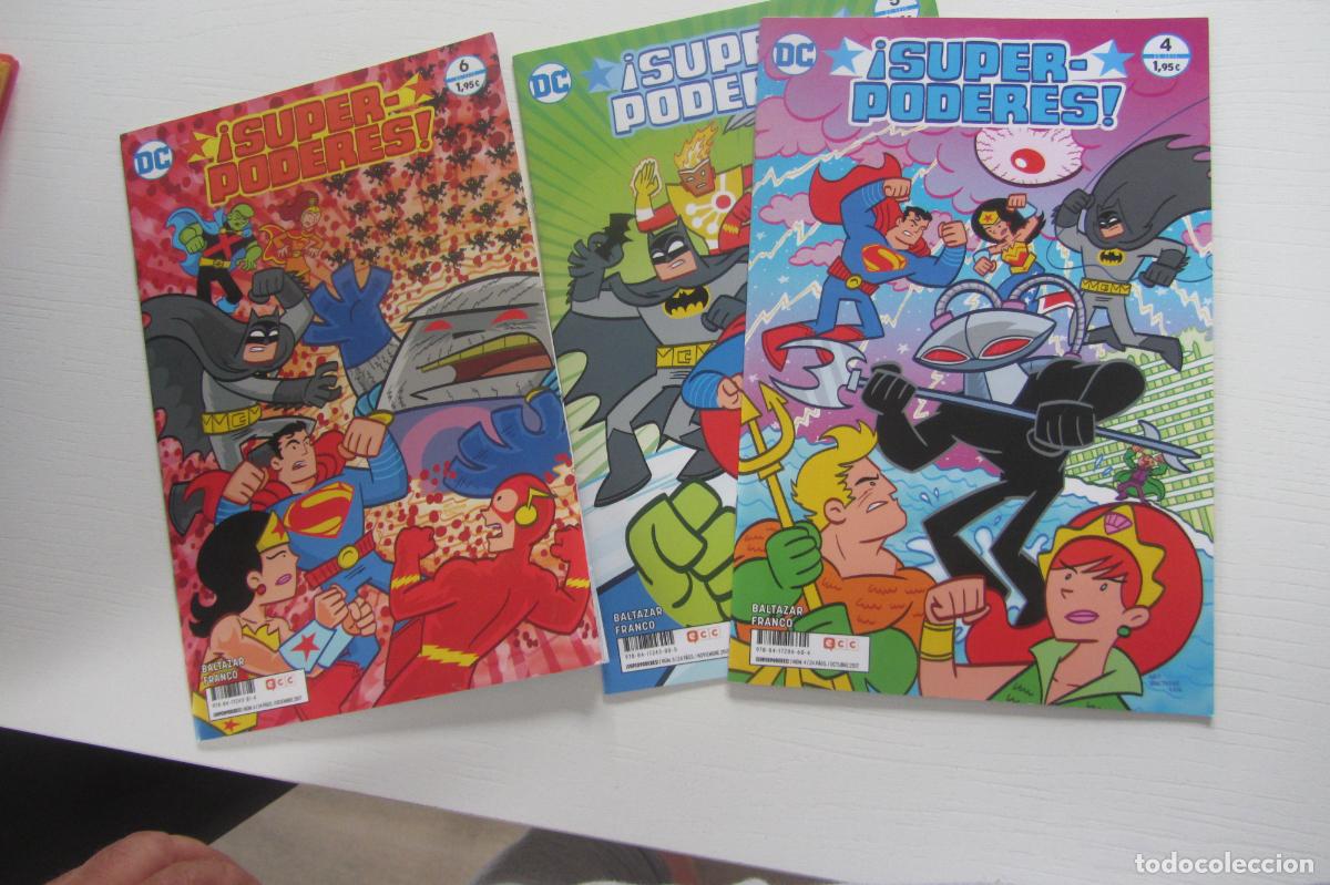 Comics : LOTE SUPER-PODERES N&ordm; 4 5 6 DC KODOMO ECC DE KIOSKO ARX376
