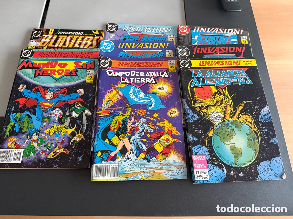 C&oacute;mics: INVASI&Oacute;N ALIENIGENA. 1 al 8 ZINCO