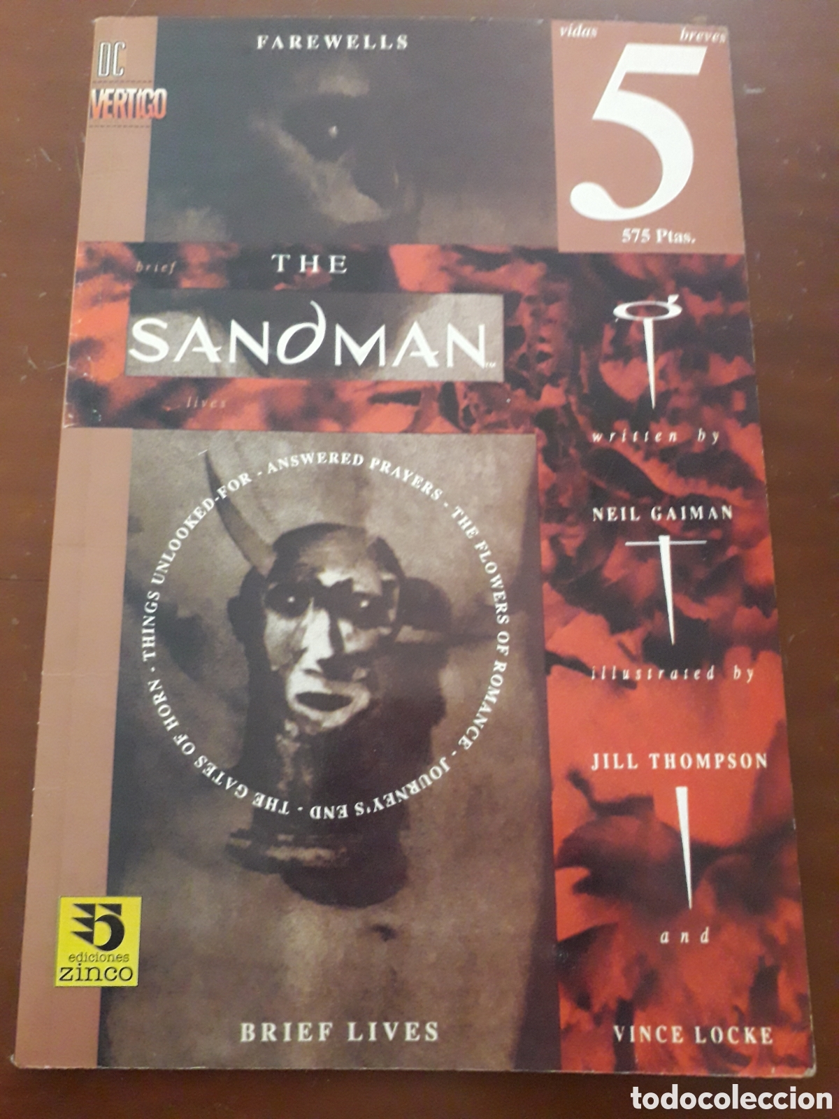 C&oacute;mics: THE SANDMAN. VIDAS BREVES. TOMO 5. MUY BUEN ESTADO