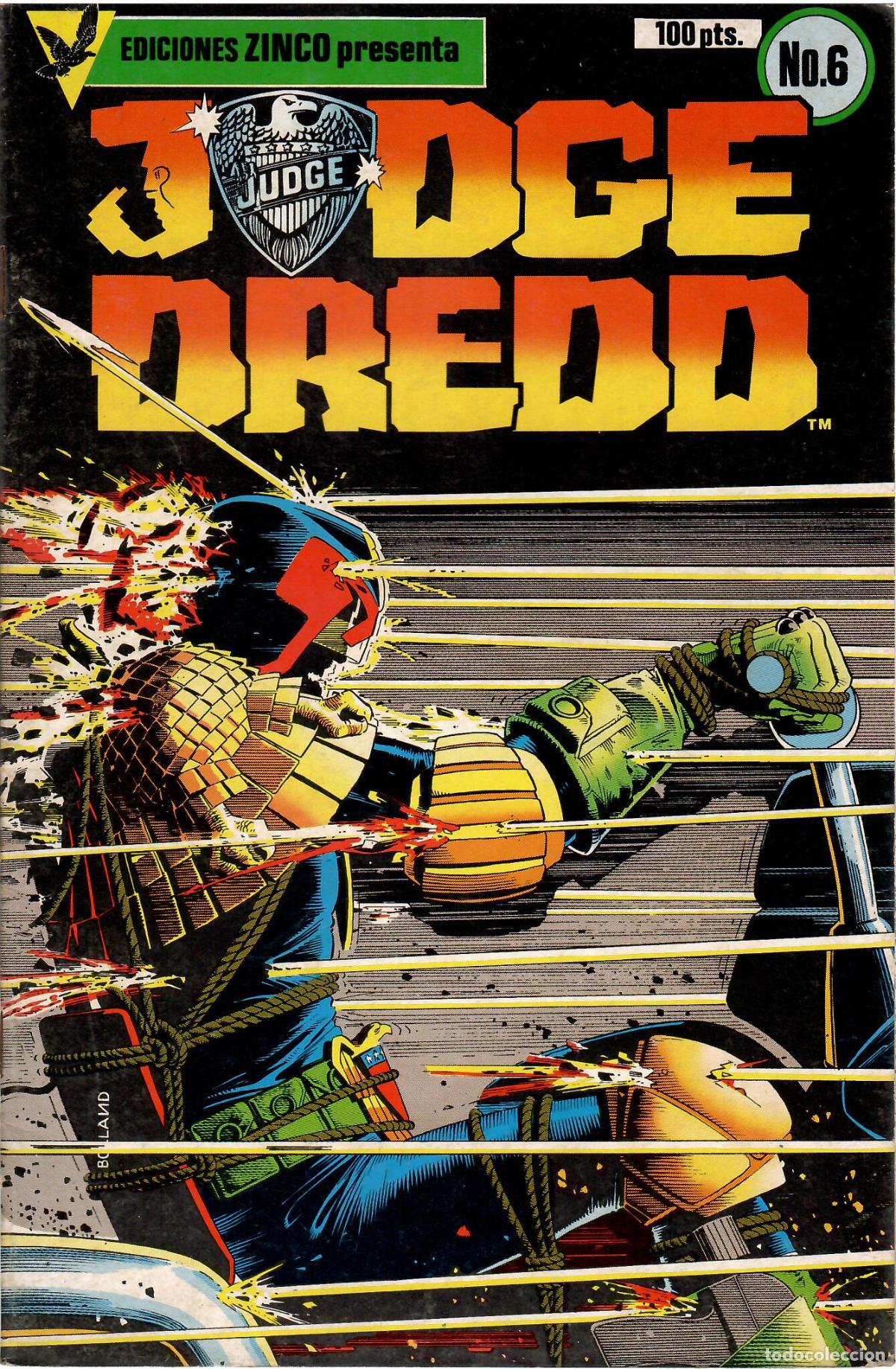 C&oacute;mics: Comic Juez Dredo (Judge Dreed), n&ordm; 6 - Ediciones Zinco
