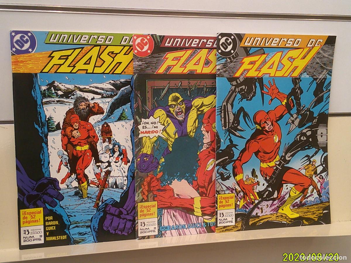 C&oacute;mics: UNIVERSO DC FLASH COMPLETA 3 NUMEROS 7 - 8 - 9 - ZINCO