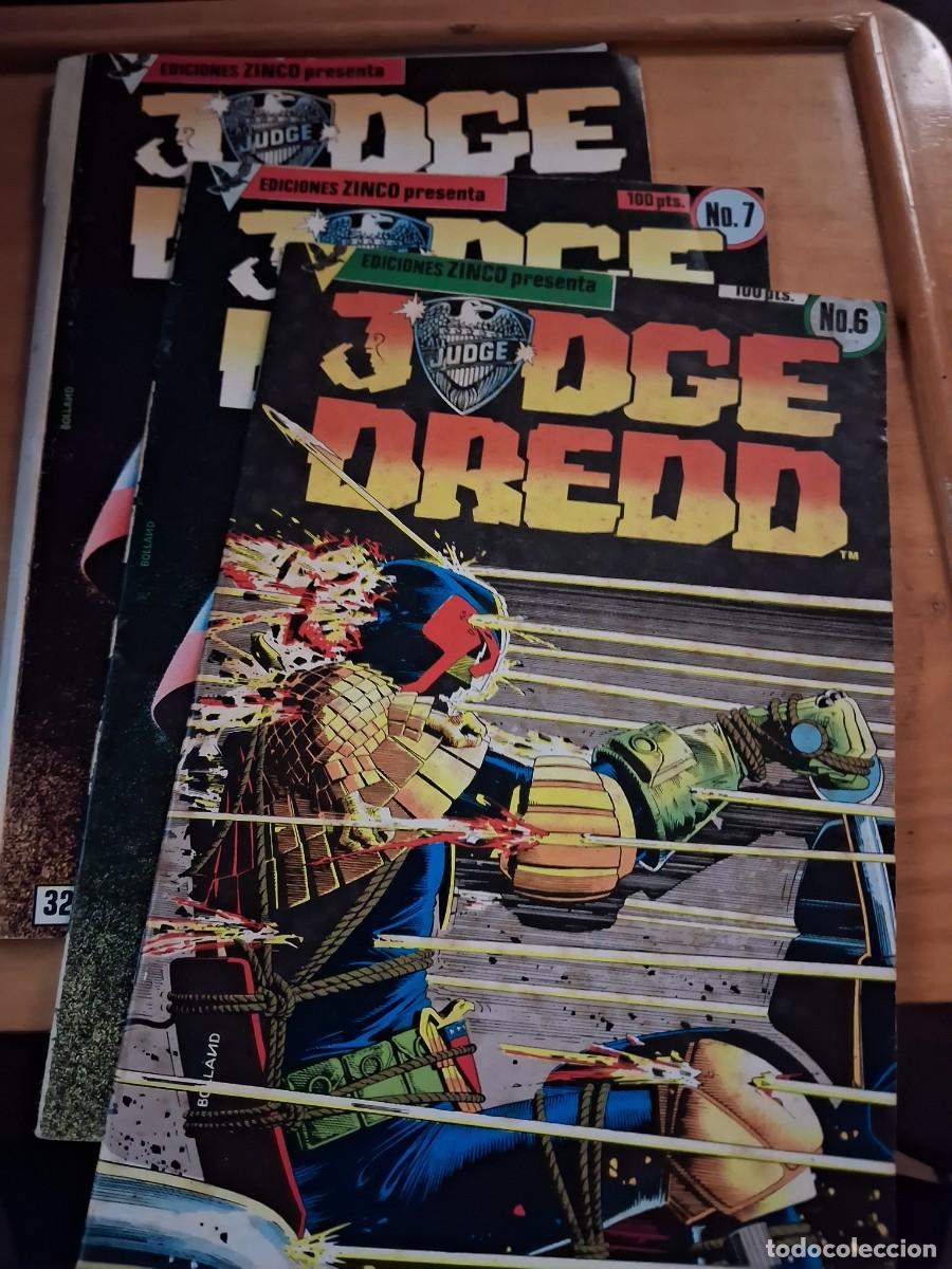 C&oacute;mics: Judge Dredd 6 y 7 + carton retapa Ed. ZINCO