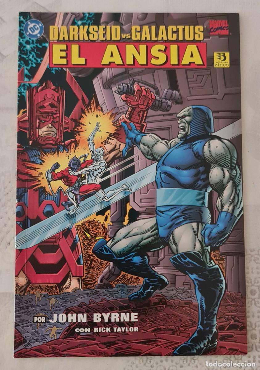 C&oacute;mics: DARKSEID VS. GALACTUS. EL ANSIA de John Byrne. Numero &uacute;nico. Ediciones Zinco 1996