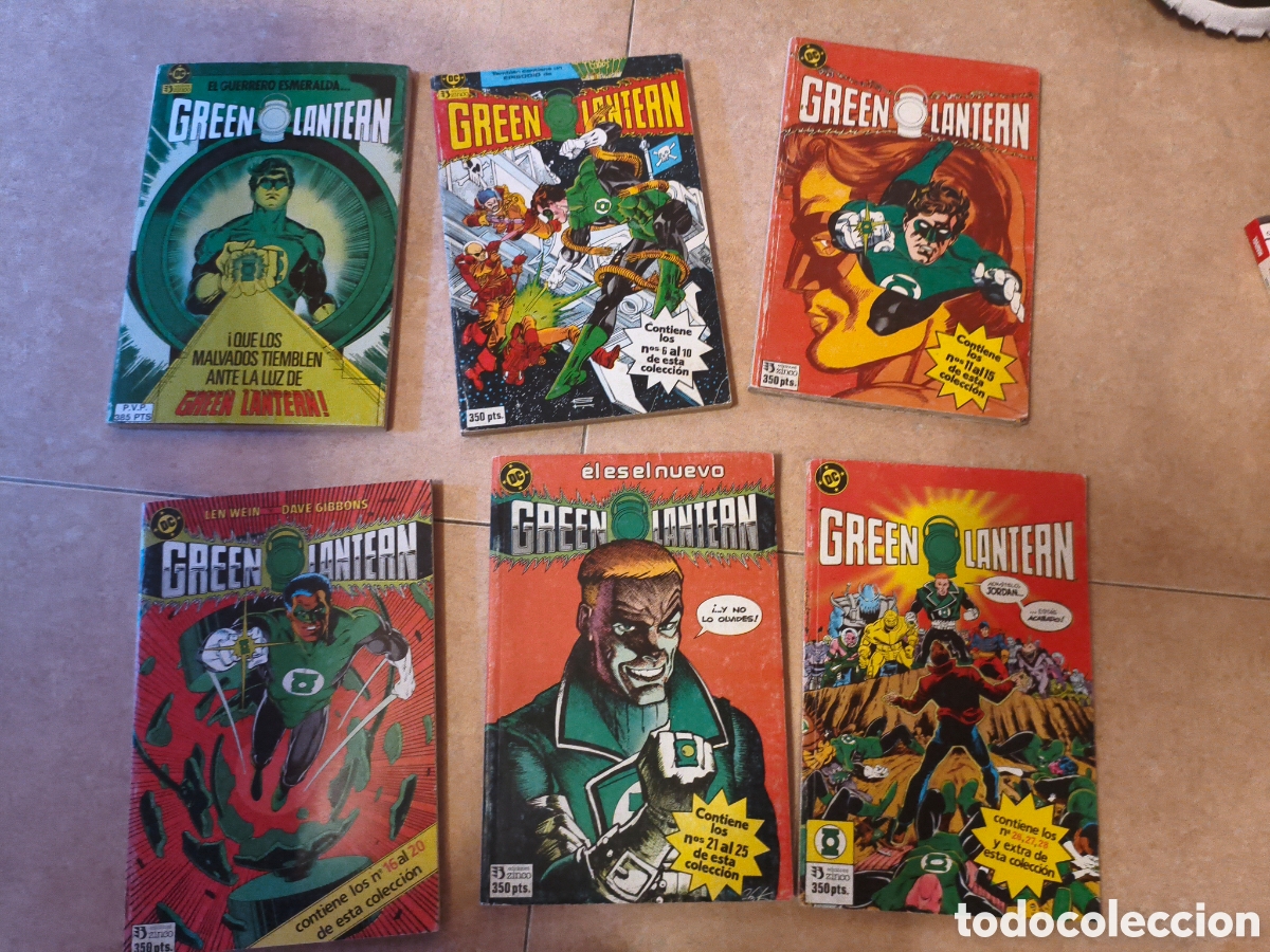 C&oacute;mics: Green lantern 28 n&uacute;meros+ extra en 7 retapados zinco