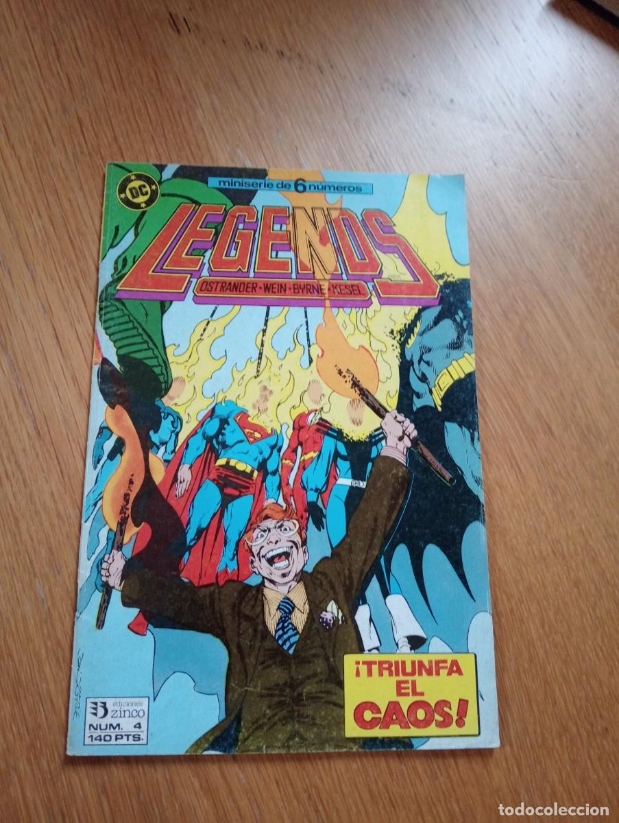 C&oacute;mics: N&Uacute;MERO 4 DE LEGENDS (DE 6). TRIUNFA EL CAOS. GRAPA. EDICIONES ZINCO. DC. 1987.