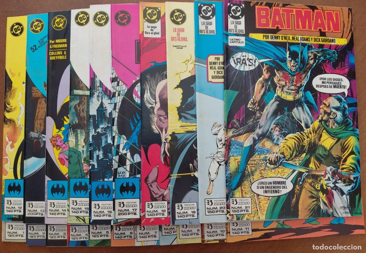 C&oacute;mics: BATMAN del n&uacute;m. 1 al 21 (EDICIONES ZINCO - 1987) 25x17 - Foto 2